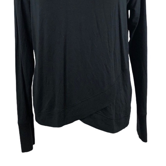 Athleta Black Criss Cross Tulip Hem Sweater - Picture 4 of 9